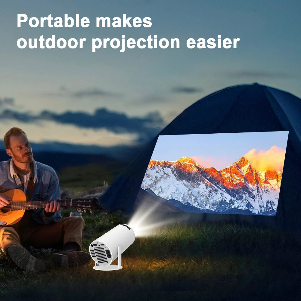 Portable Video Projector With 260 Ansi Lumens (Yinzam HY300, LCD 1080P, connects with WiFi & BT)