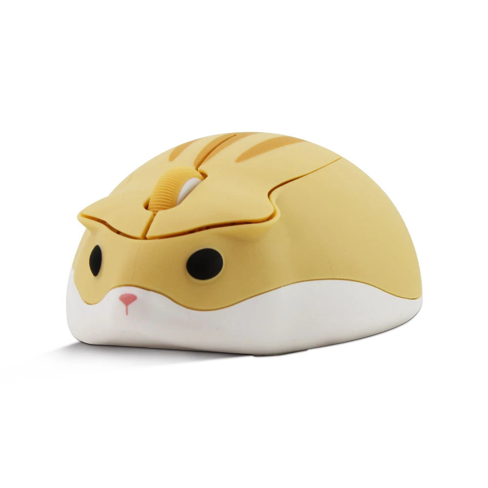 Wireless Computer 2.4G Mouse Cute Cartoon Anime Hamster Shape USB Mause Mini Optical Ergonomic Pink Green Mice For Girl Kid Gift