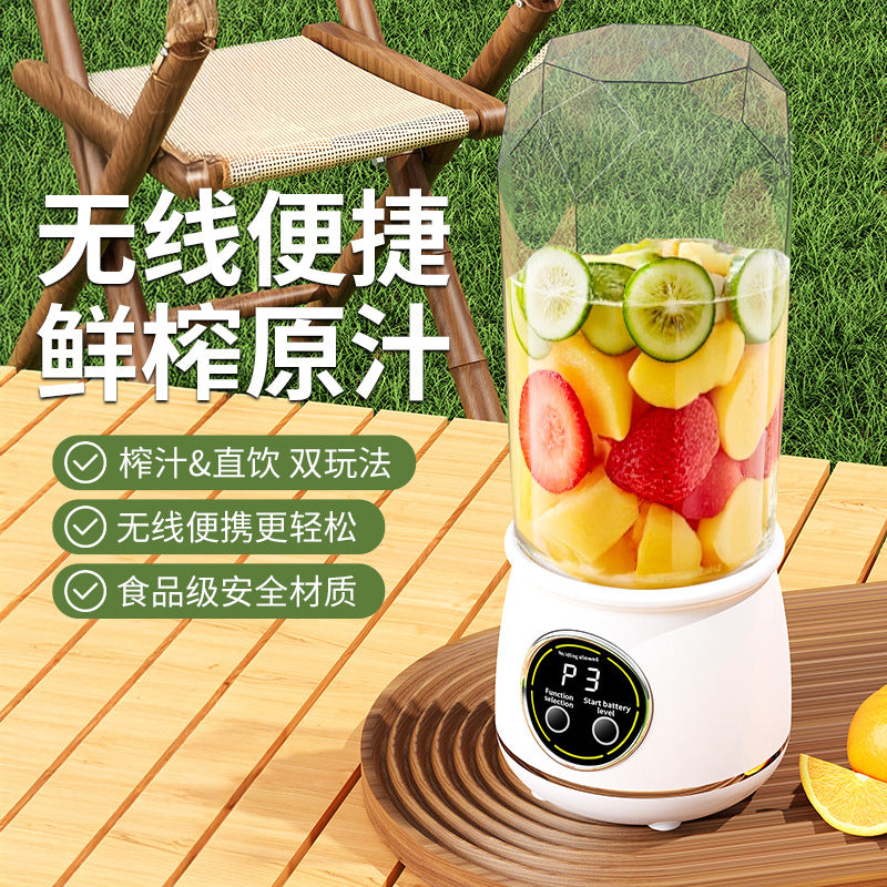 Cross-Border Portable Wireless Juicer Household Multi-Functional Two-In-One Electric Juice Cup Small Mixing Cup