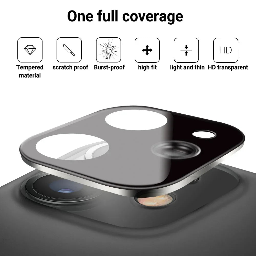 Camera Lens Glass Protector For iPhone 11 12 Mini 13 14 Plus 15 Pro Max Lens Film Accessories