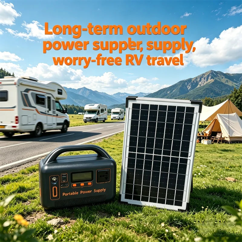 400W Portable Power Station, 192Wh, 220V, Solar-Charging Compatible for Home Backup & Outdoor Use