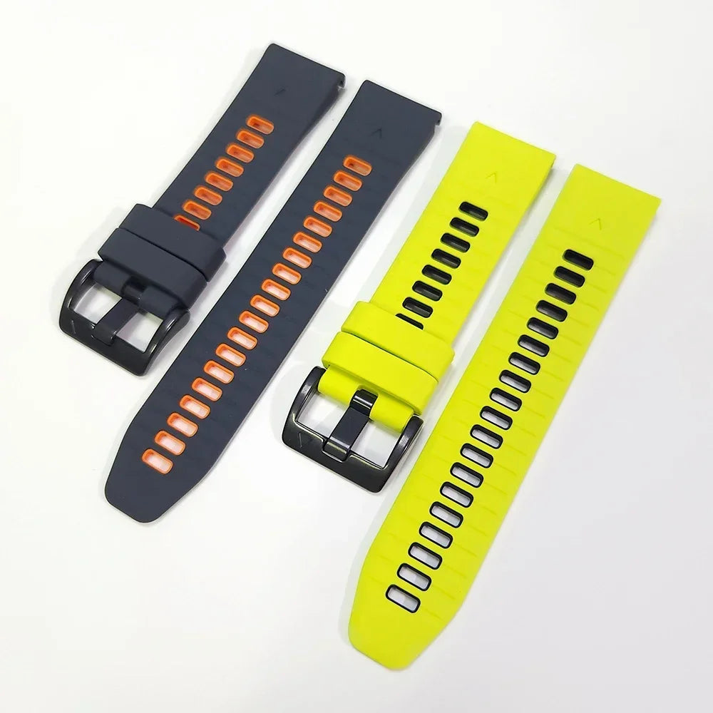 QuickFit Silicone Sport Watch Band for Garmin Fenix, Epix & Enduro | 22mm or 26mm