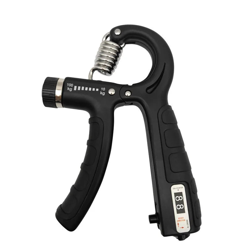 Adjustable Hand Grip Strengthener with Counter, 10–100kg Resistance for Hand & Forearm Training