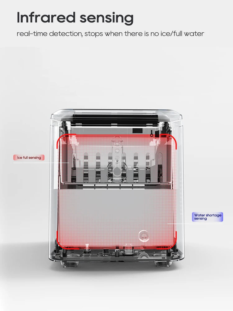 HiBREW Automatic Ice Maker with Self-Cleaning for Home, Office & Bar