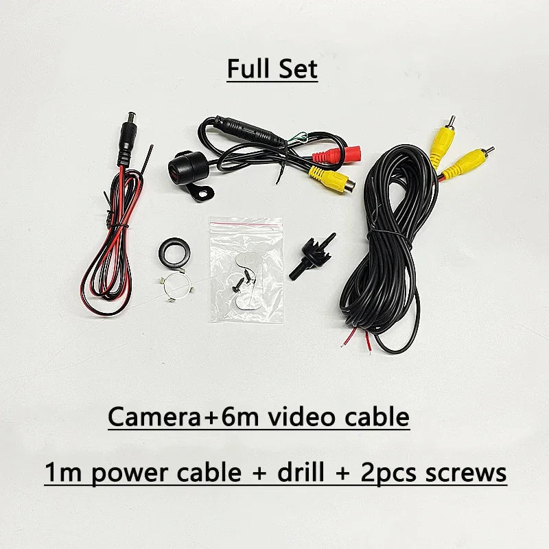 Waterproof Wide-Angle Car Camera for Front, Rear & Side Views