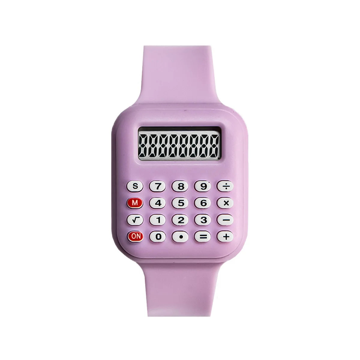 Kids’ Digital Calculator Watch with Rubber Strap, Time & Date