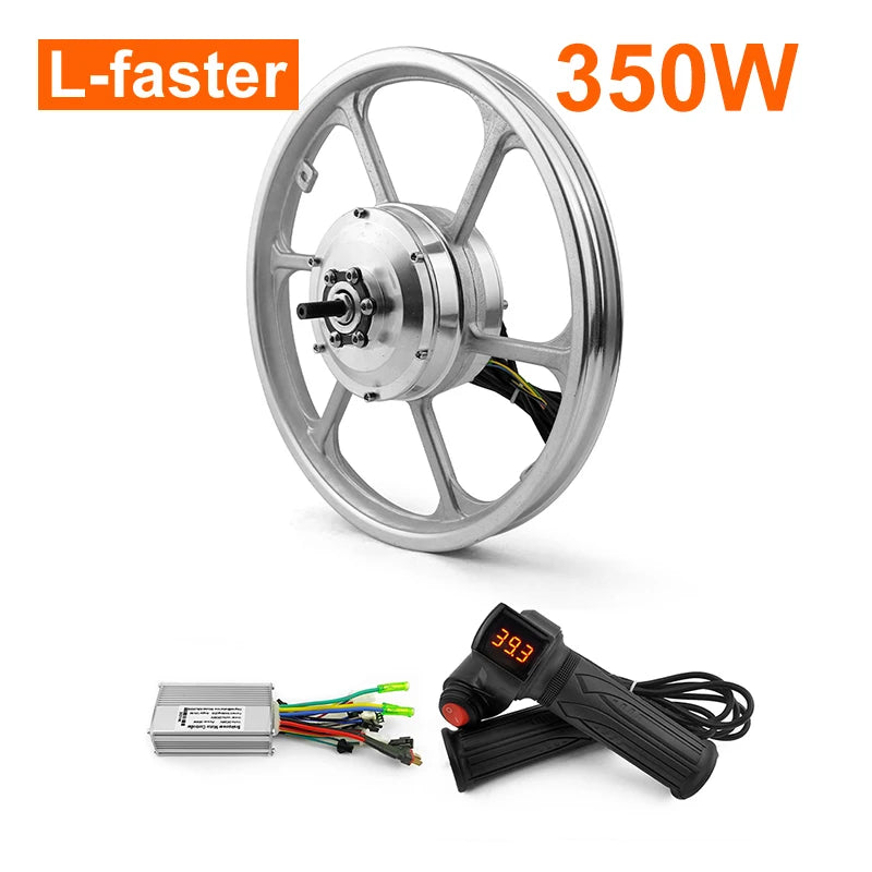 Front Drive Wheel for Electric Bike, Brushless Hub Gear Motor Wheel, Cheap, 16 Inch, 35km, H, 36V, 350W