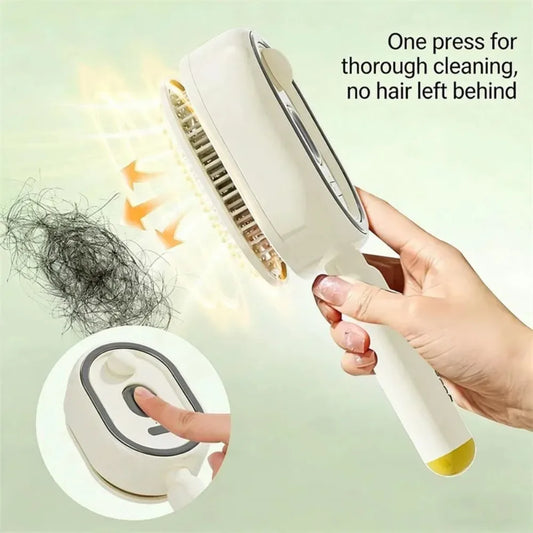Electric Scalp Massage Brush with Spray Function & Self-Cleaning Bristles