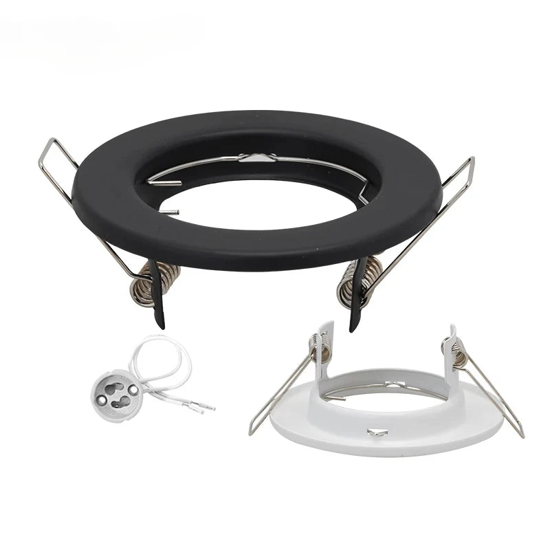 6pcs Recessed Downlight Frame LED Ceiling Fixtures Downlight GU10 MR16 Ceiling Spot Lights Fitting Fixture