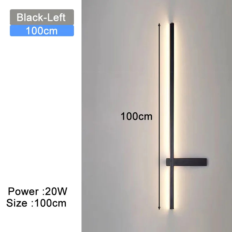 Hardwired Wall Sconces Modern LED Wall Lighting Fixtures for Bedroom Living Room Interior Wall Lamps for Corridor Kitchen Black