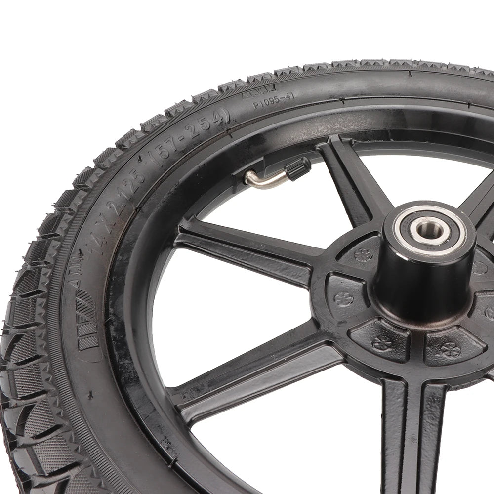 Electric Scooter Bike14 inch Front Wheel 14x2.125 Tyre 140mm/160mm Brake Disc For E-bike Folding Bicycles Motorcycle Accessories