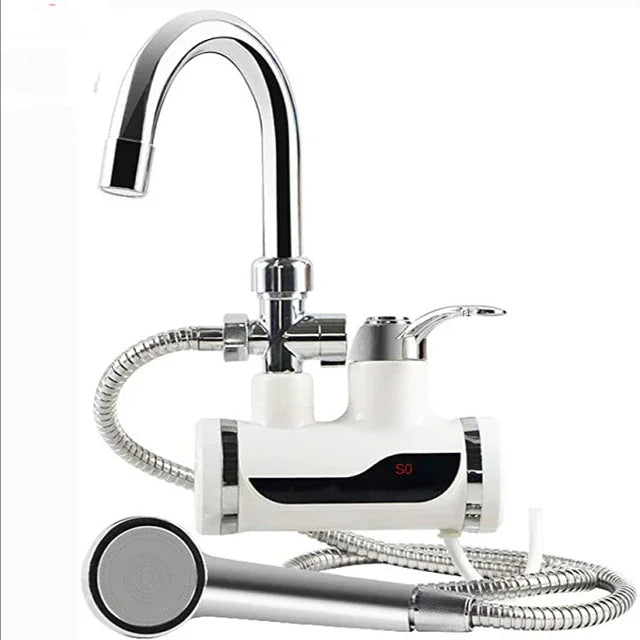 Instant Tankless Electric Hot Water Heater Faucet Kitchen Instant Heating Tap Water Heater with LED