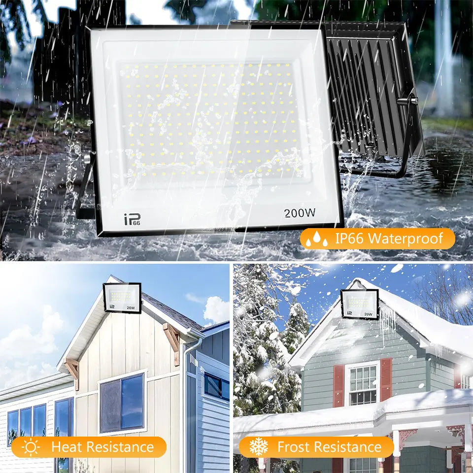 LED Spotlight Waterproof IP66 220V 20W 30W 50W 100W 150W 200W 300W Outdoor Floodlights outdoor Factory Billboard Lighting