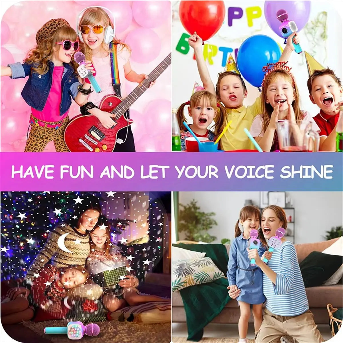 (A26M) WirelessBluetooth Karaoke Microphone Portable Singing Machine Handheld Projector Microphone for Home KTV Party KidGift,A