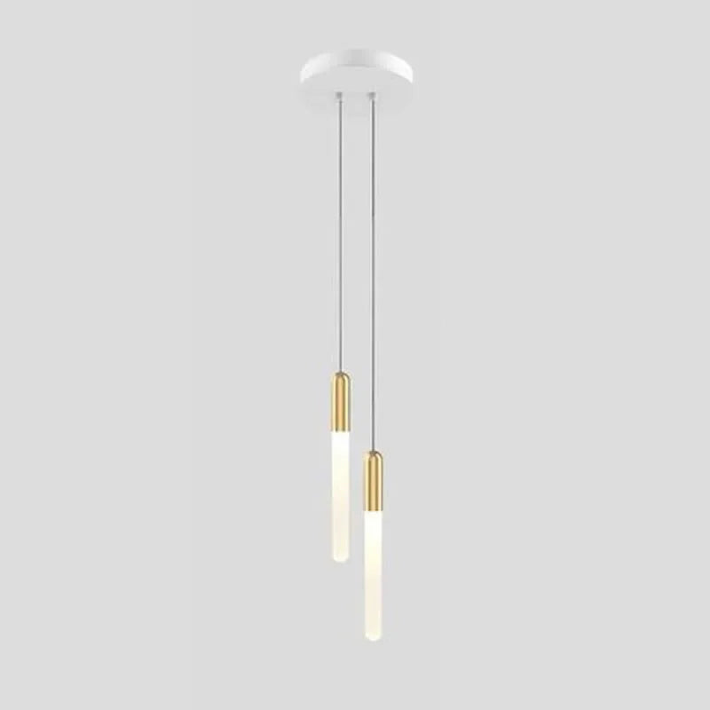 Modern Branch LED Chandelier For Staircase Living Room Minimalism Design Long Tube Hanging Lamps Indoor Attic Lighting Fixtures