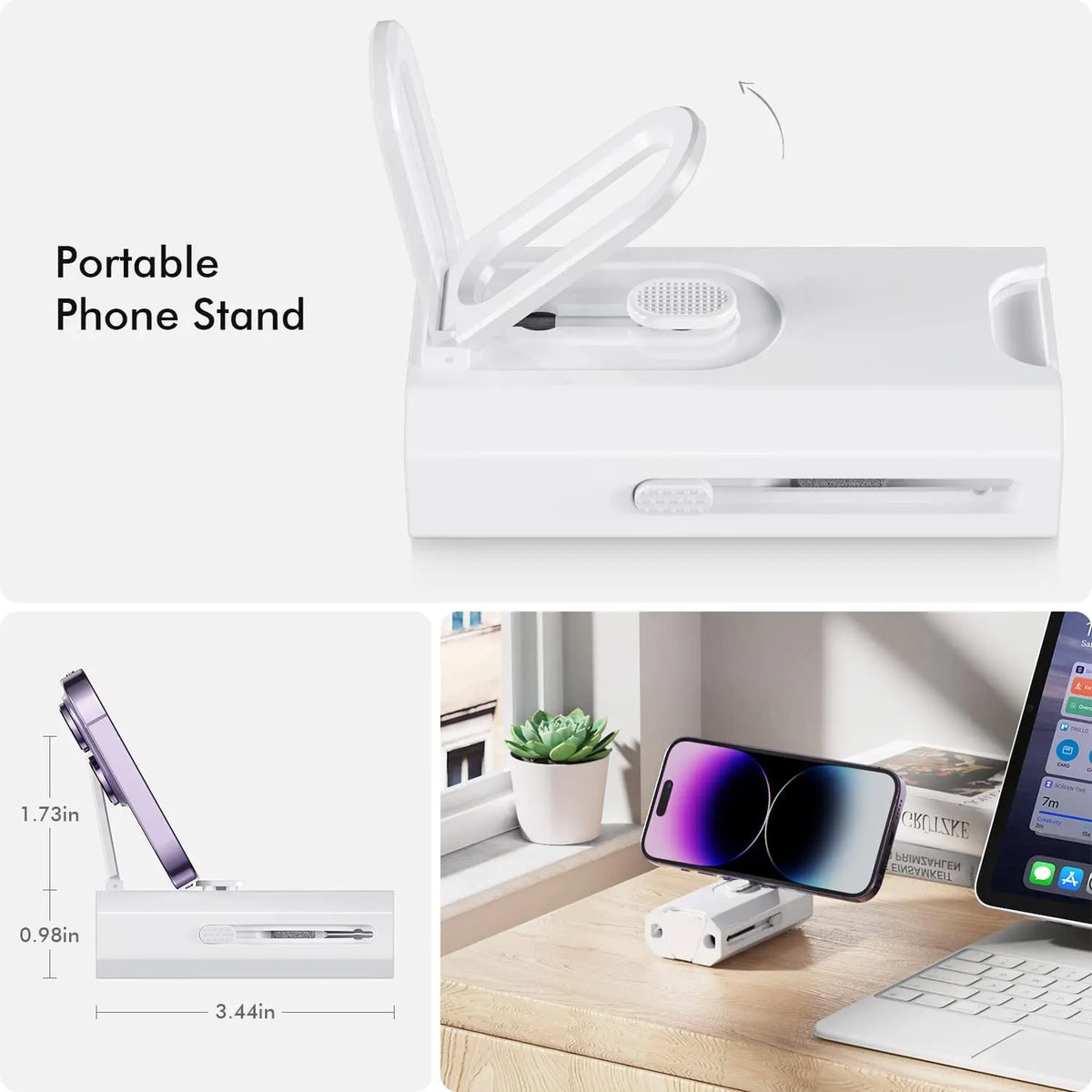 8 in 1 Cleaning Kit Computer Keyboard Cleaner Brush Earphones Cleaning Pen For Headset IPad Phone Cleaning Tools Keycap Puller
