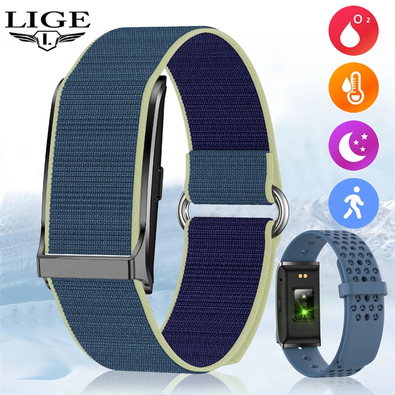 Smart Fitness Tracker with Heart Rate Monitor, Pedometer & Call Alerts for Men and Women