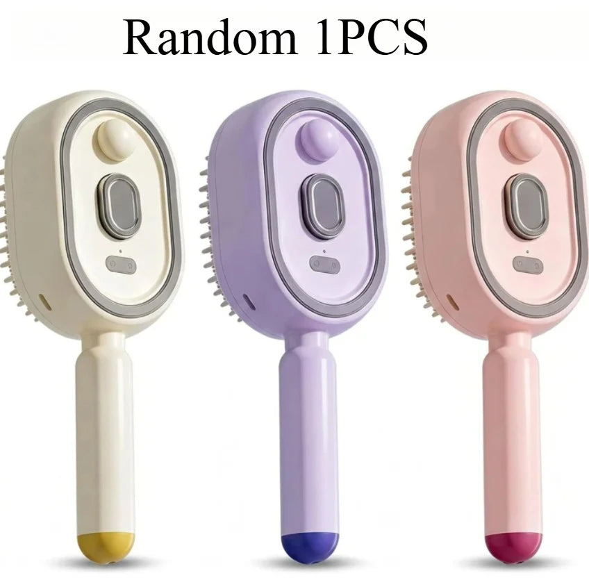 Electric Scalp Massage Brush with Spray Function & Self-Cleaning Bristles