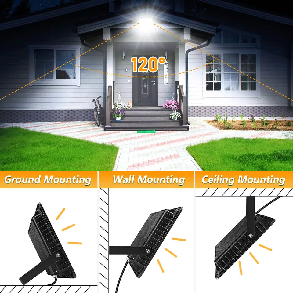 LED Spotlight Waterproof IP66 220V 20W 30W 50W 100W 150W 200W 300W Outdoor Floodlights outdoor Factory Billboard Lighting