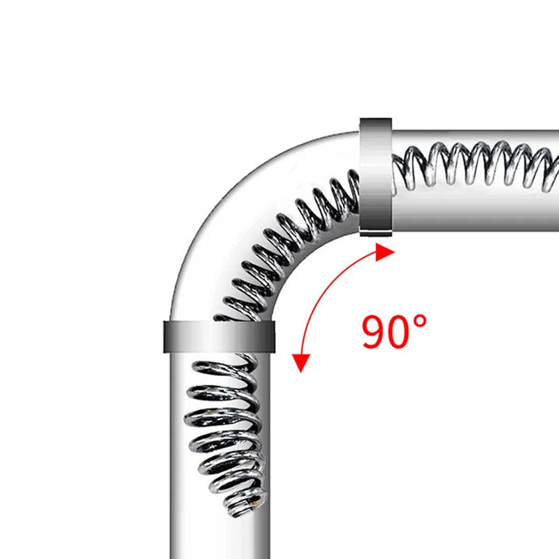 5m Drain Cleaning Snake for Kitchen & Bathroom Sinks