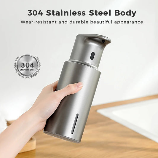 480ml Automatic Soap Dispenser with Sensor – Touchless Electric Hand Soap & Sanitizer Dispenser, 304 Stainless Steel