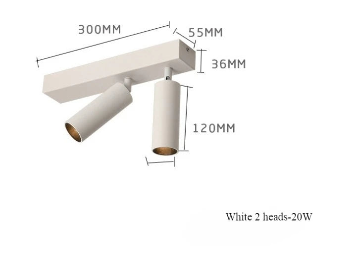 Adjustable Angle LED Surface Mounted Spotlights Suction Lights Ceiling for Home Use Cloakrooms Corridors Minimalist