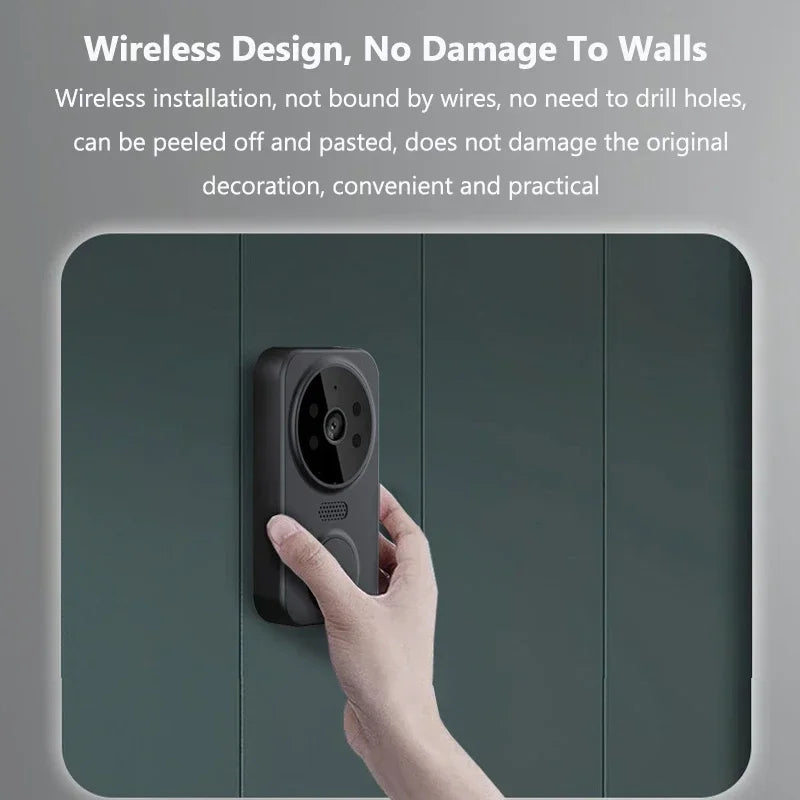 WiFi Wireless Visual Intercom Doorbell Tuya Remote Monitoring Smart Video Doorbell Front Door Camera Indoor Outdoor Surveillance