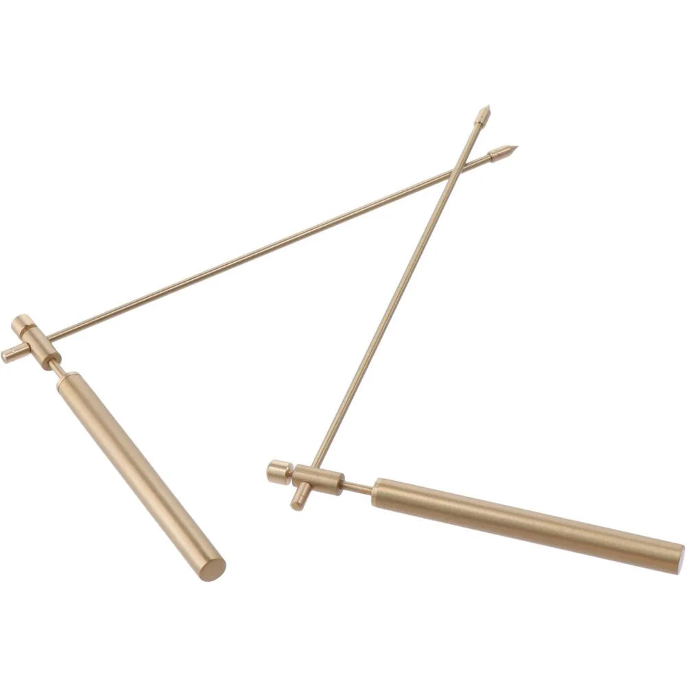 2pcs Pure Copper Dowsing Rod Ghost Hunting Equipment, Divining Rods, Portable Tool, Water Divining Witching, Energy Healing