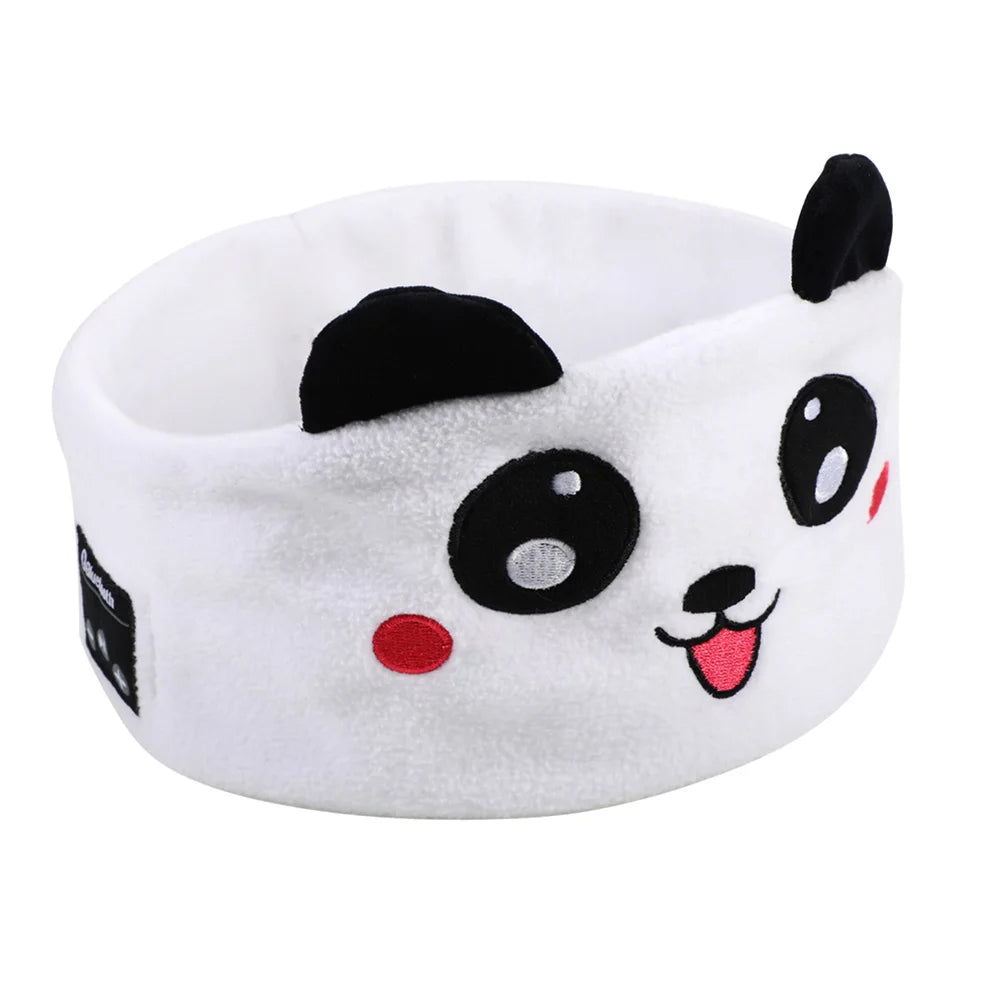 Cartoon Animal Wireless Music Earphones Sleeping Eye Mask Bluetooth Headphones V5.0 Headsets Headband For Kids Outside Sleeping