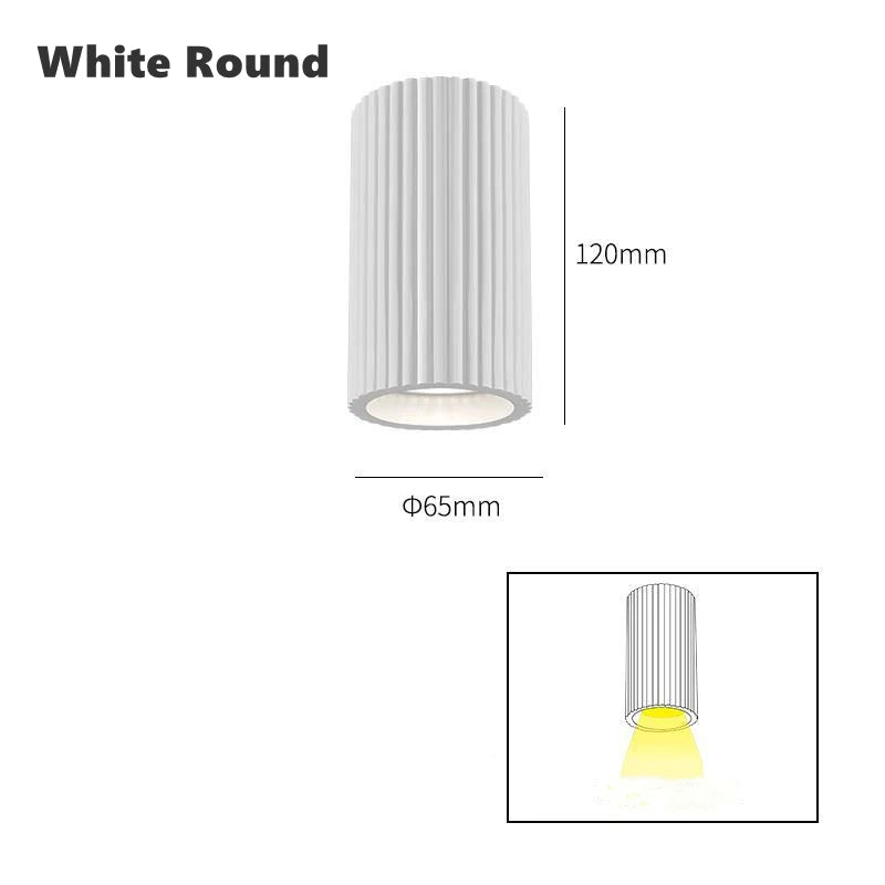 Modern Nordic LED Ceiling Downlight Minimalist Dimming Resin Grid Lamp GU10 Bulb Fitting Fixture Base Anti Glare Spot Light