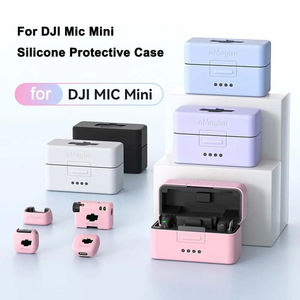 Wireless Microphone Silicone Protector Case for dji Mic Mini Soft Silicone Case Protective Sleeve Wireless Microphone Accssories