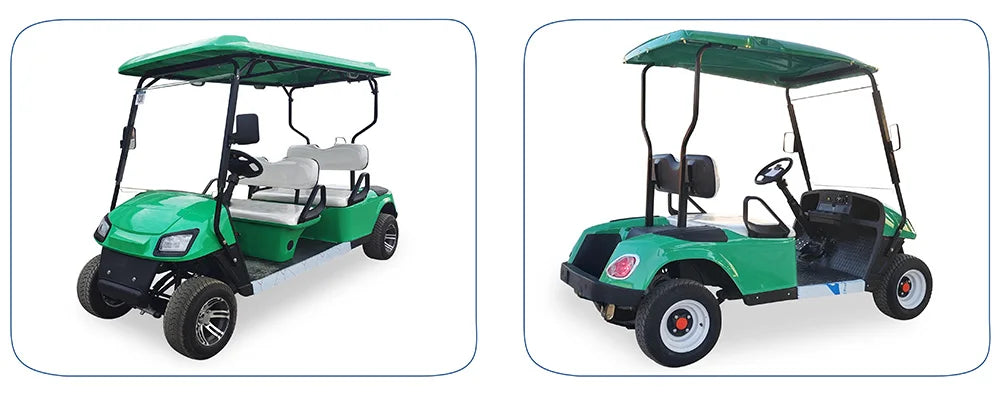 Electric Golf Cart with Cargo Bed, Two-Seater, Off-Road