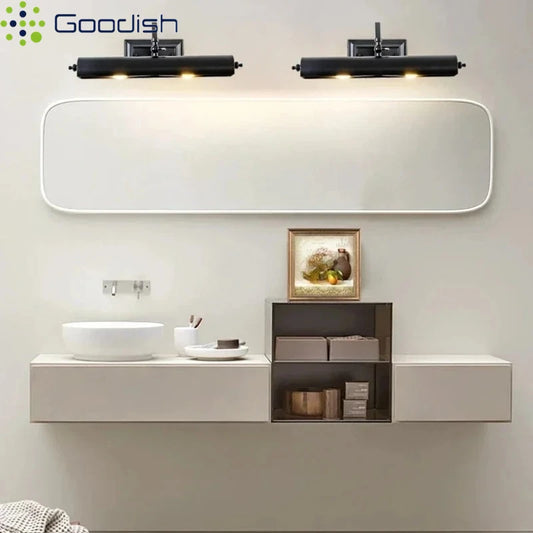 Modern Stylish Fashion Art Creative Lustre Lights Mirror Painting Head Iron LED Wall Lamp for Bedroom Home Decoration Chandelier