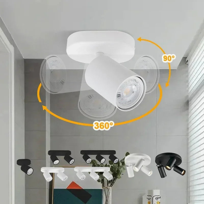 Modern Nordic White Light Fixtures LED Ceiling Light GU10 Down Light for Kitchen Living Room Bedroom Surface Mount Ceiling Lamp