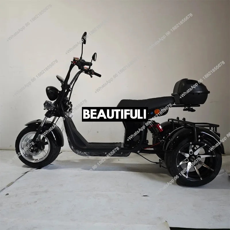 3 Wheel Bike Adult Bicycle Electric Tricycle Scooter Aluminum Materials Moped Adult 2000w Trikes 3 Wheel Motorcycle