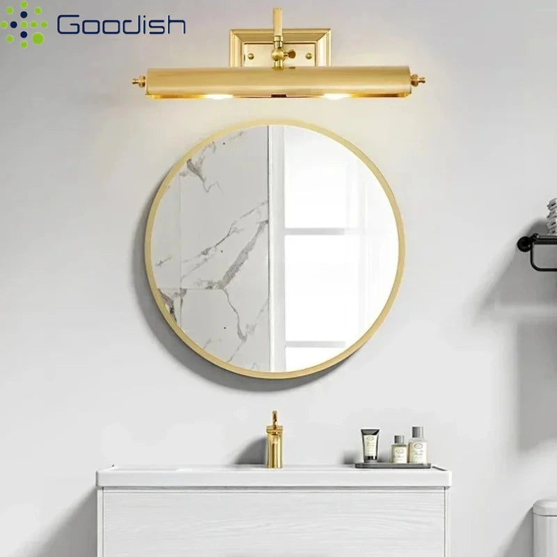 Modern Stylish Fashion Art Creative Lustre Lights Mirror Painting Head Iron LED Wall Lamp for Bedroom Home Decoration Chandelier
