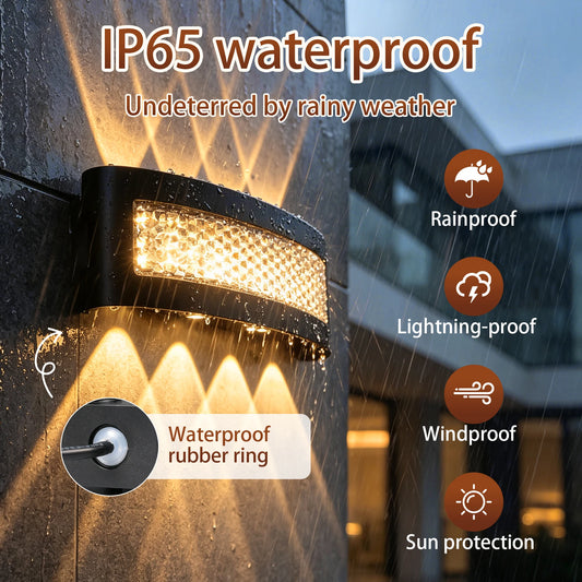Modern LED Wall Lights for Indoor and Outdoor Use with Three-Sided Illumination Lights for Living Rooms Corridors Home Decor