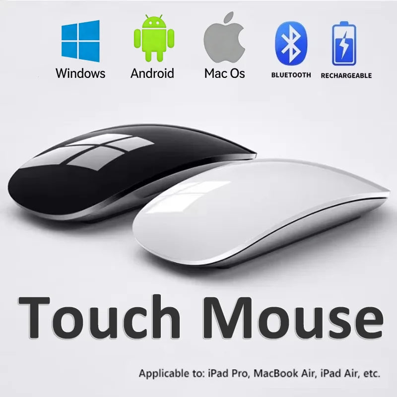 Wireless Multi-Touch Bluetooth Mouse Rechargeable Silent Mouse Ergonomic Portable PC Smartphone Tablet Universal Mouse