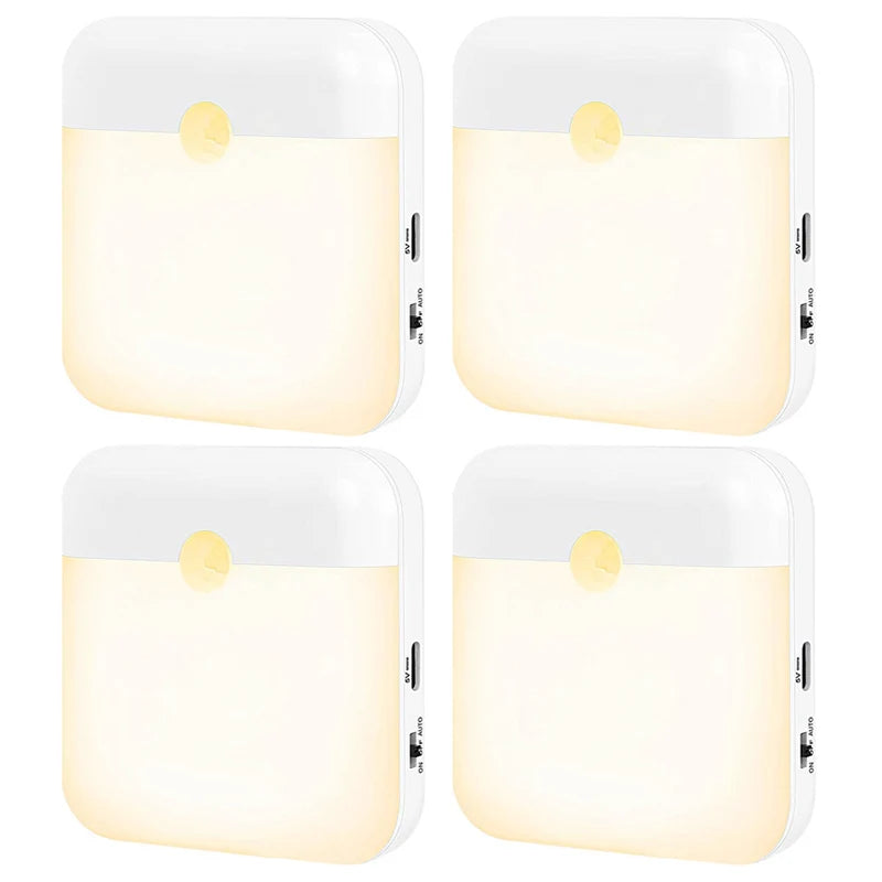 Human Body Induction Night Light for Bedroom Kitchen Corridor Energy-saving Lamp for Holiday Gift Camping Summer Party Home Deco