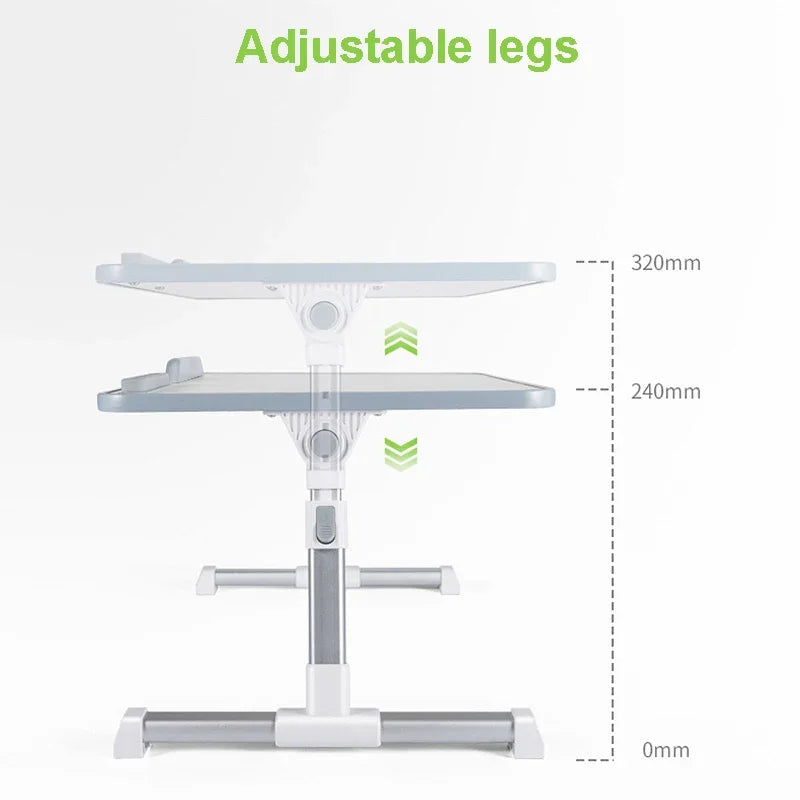 Multi-functional Folding Laptop Stand Holder Study Table Desk Foldable Computer Desk for Bed Sofa Tea Serving Table Stand
