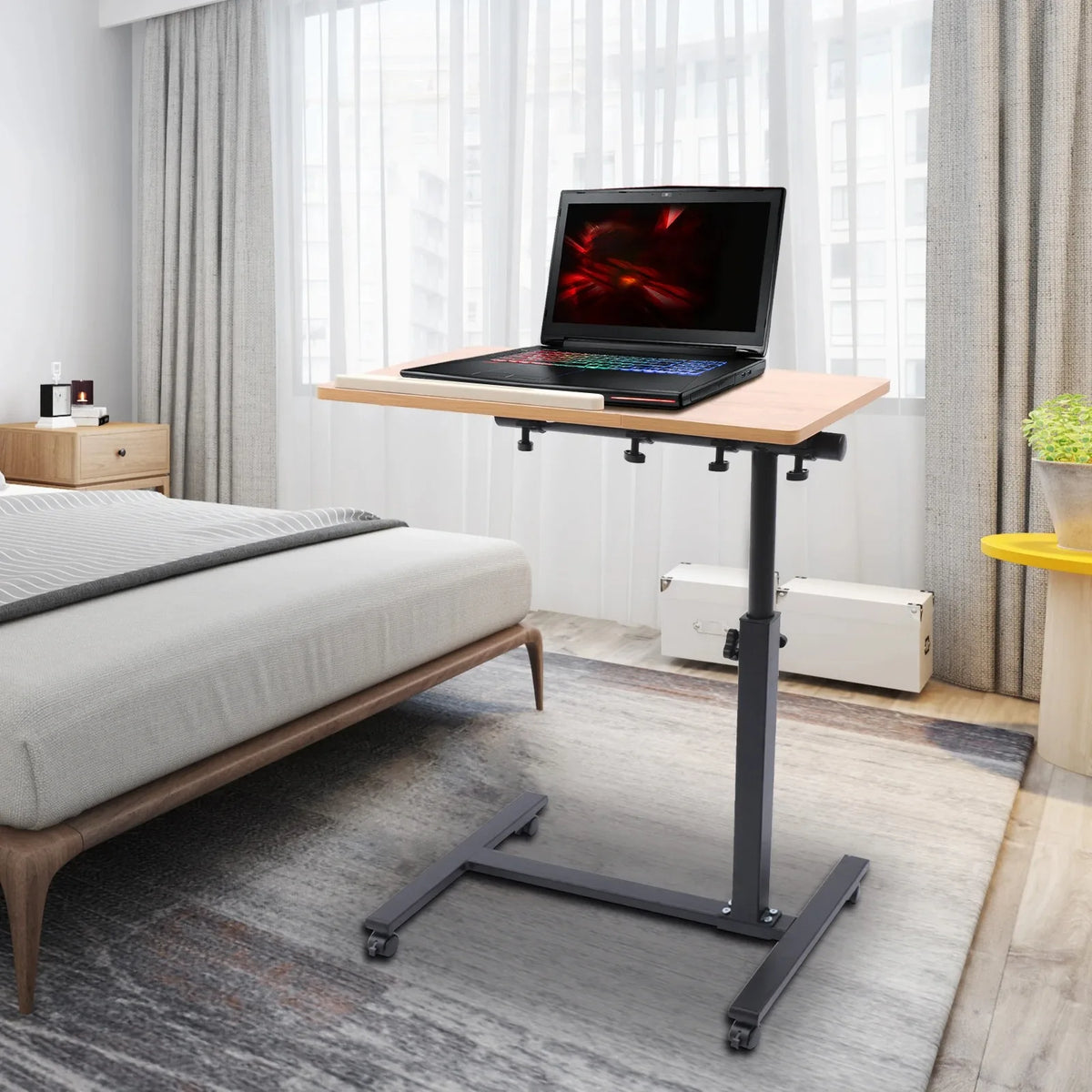 Portable Height-Adjustable Folding Laptop Desk for Bed & Study