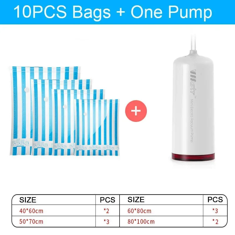Mini USB Vacuum Sealer Pump for Food Storage, Sous Vide & Travel Packing