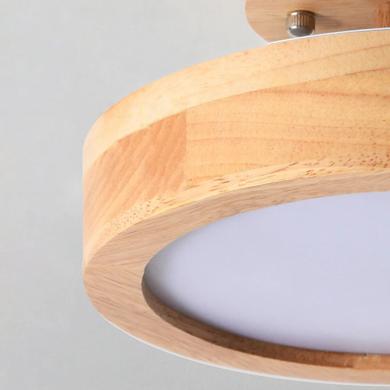 Corridor lamp Round hallway lamps Nordic porch lights wood Indoor lighting balcony ceiling light cloakroom ceiling lights