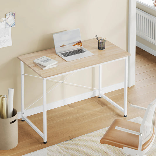 WOLTU Modern Home Office Desk with Metal Frame
