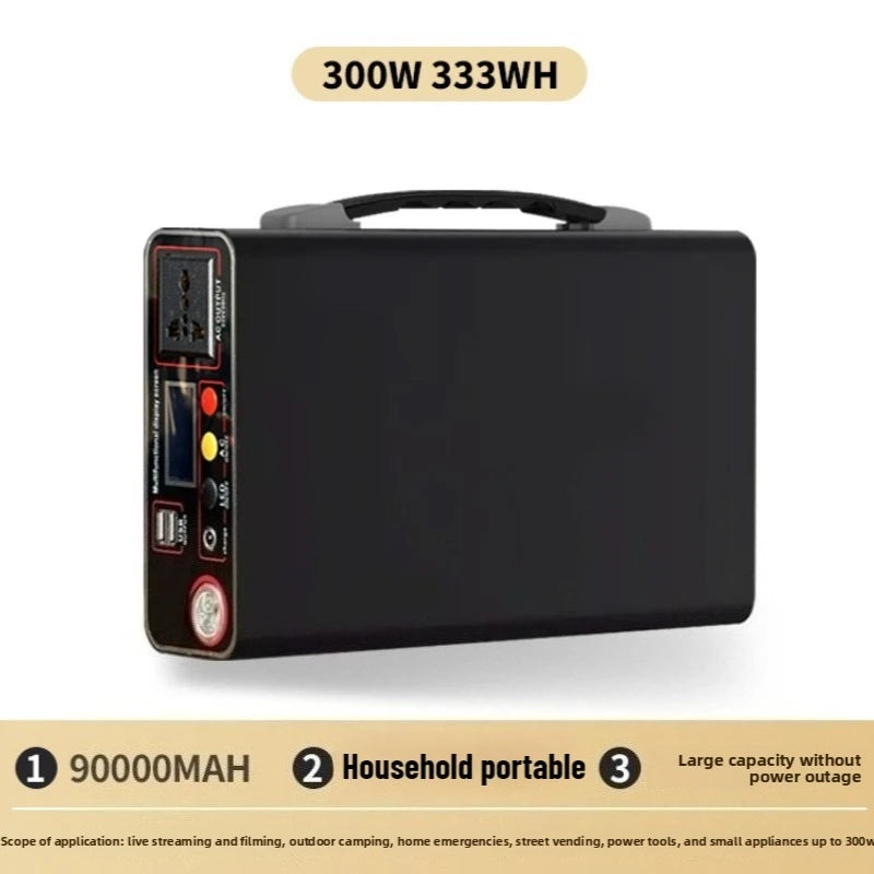 300W LiFePO₄ Portable Power Station, 220V Solar-Compatible Backup Battery for Camping & Emergencies