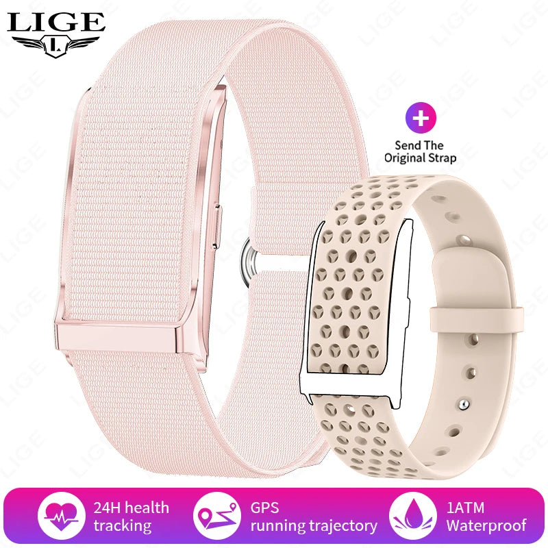 Smart Fitness Tracker with Heart Rate Monitor, Pedometer & Call Alerts for Men and Women