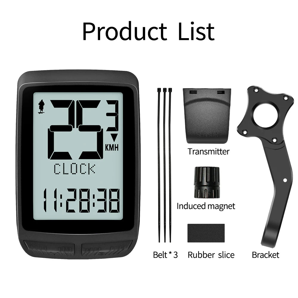 Replaceable Battery Bike Computer Wireless Cycling Computer Bicycle Speedometer Odometer Waterproofing Bicycle Accessories