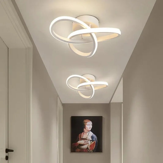 LED Modern Style Ceiling Lamp Household Chandelier Three Colors Lamp Bedroom Light Surface Installation Dining Room Lamp