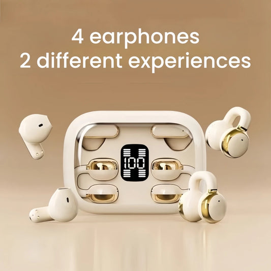 Couple Twins 2-in-1 4-Pack Wireless Earphones with High Quality and Long Battery Life