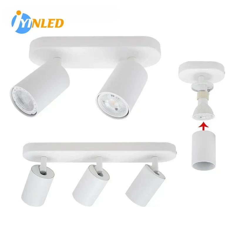 Modern Nordic White Light Fixtures LED Ceiling Light GU10 Down Light for Kitchen Living Room Bedroom Surface Mount Ceiling Lamp
